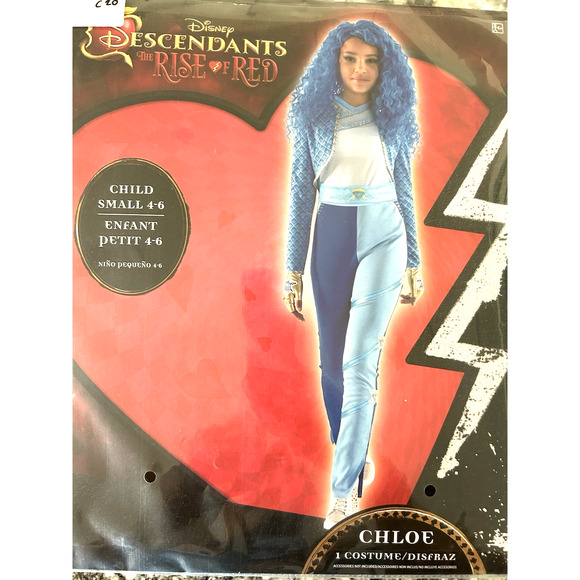 Disney Descendants The Rise Of Red Chloe Child Halloween Costume Child SMALL 4-6 - Picture 3 of 5